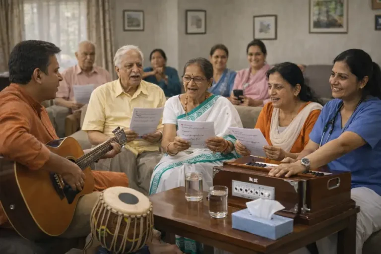 Music Therapy and Rabindra Sangeet Sessions for Mental Peace 1 Music therapy for seniors Kolkata