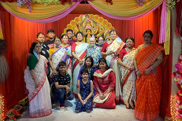 Elderly Home Care Service in Kolkata 2 Durga Puja celebration at Shibasram elderly care Kolkata