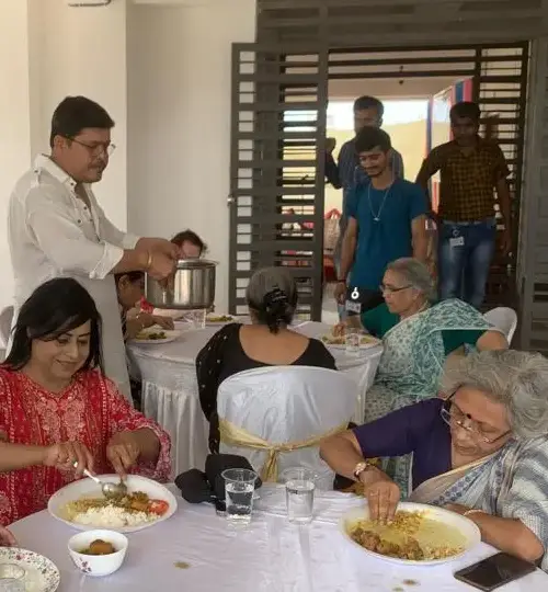 Senior care activities at Shibasram old age home Kolkata
